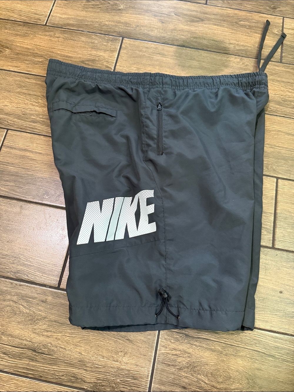 Nike Swim Short/Trunks Size XL Lined Gray Drawstring
